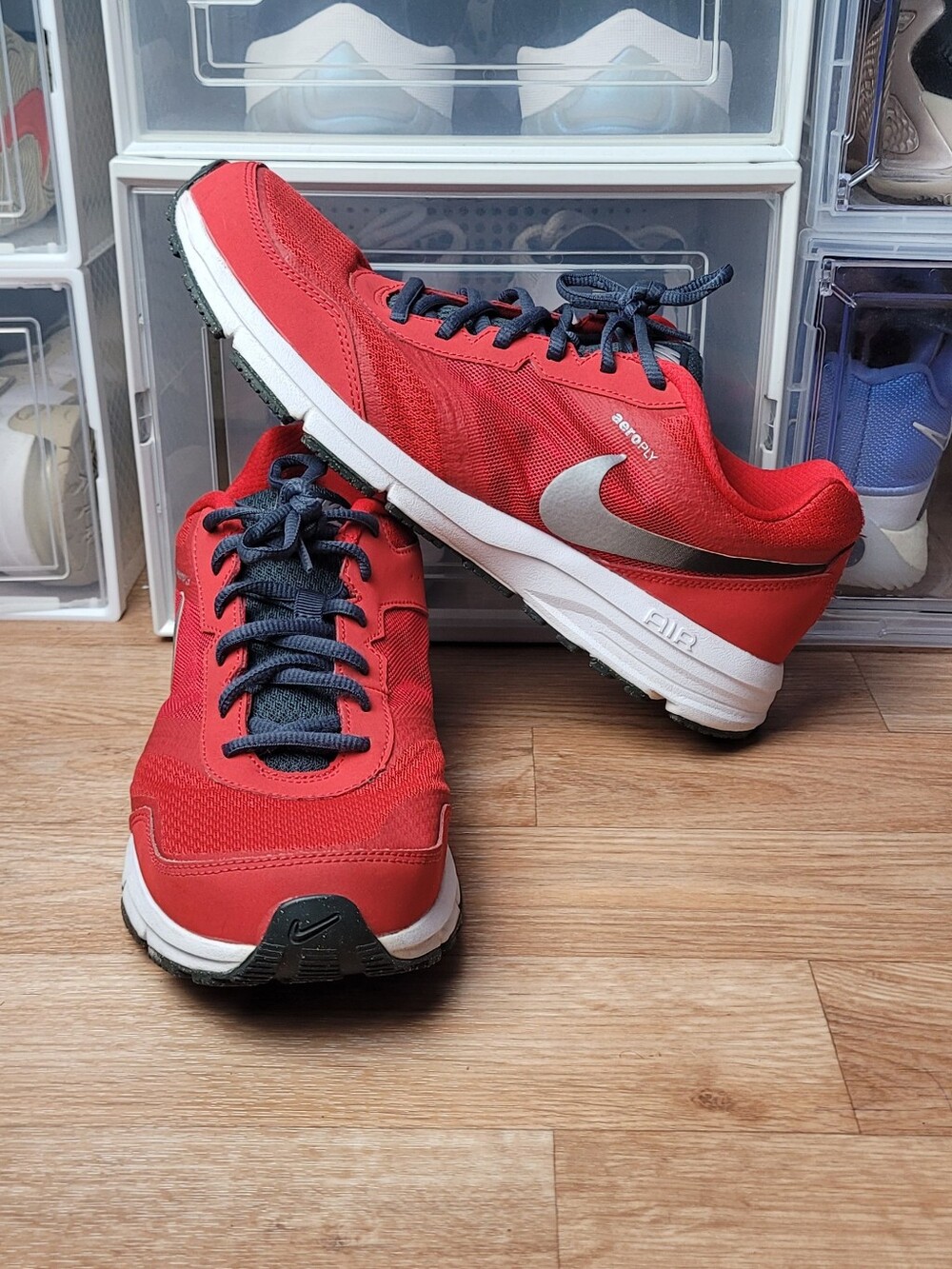 Nike Air Relentless 4 685138-404 Mens 11 Running Shoes Red Athletic Sneakers